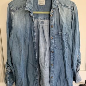 American Eagle boyfriend fit denim shirt.